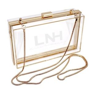 Stunning Acrylic Clutch/Crossbody Purse Brand New